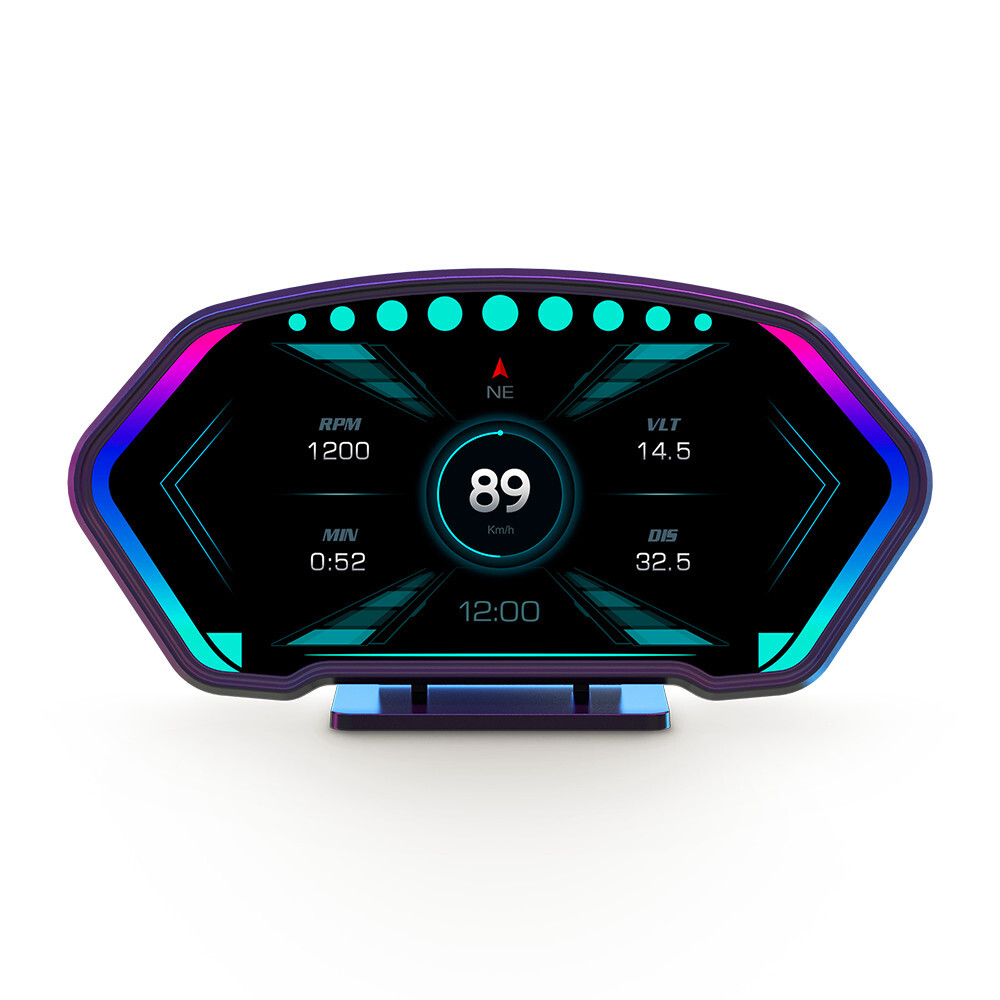 Car OBD Digital Gauge GPS Head Up Display Dashboard Speedometer Multi-Function