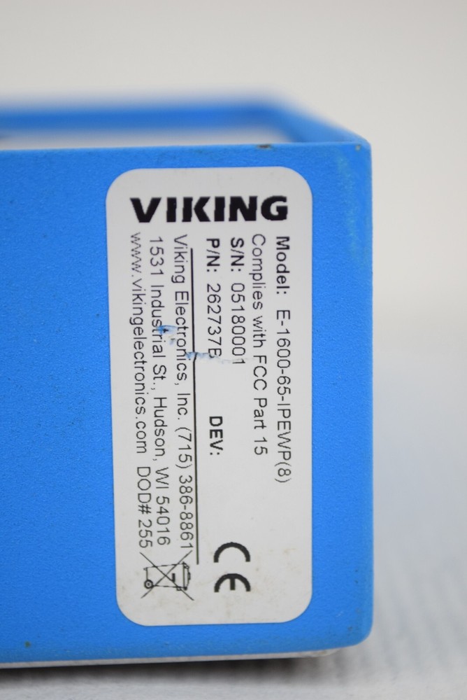 Viking E-1600-65 262737B Emergency Phone Blue Push For Help Button