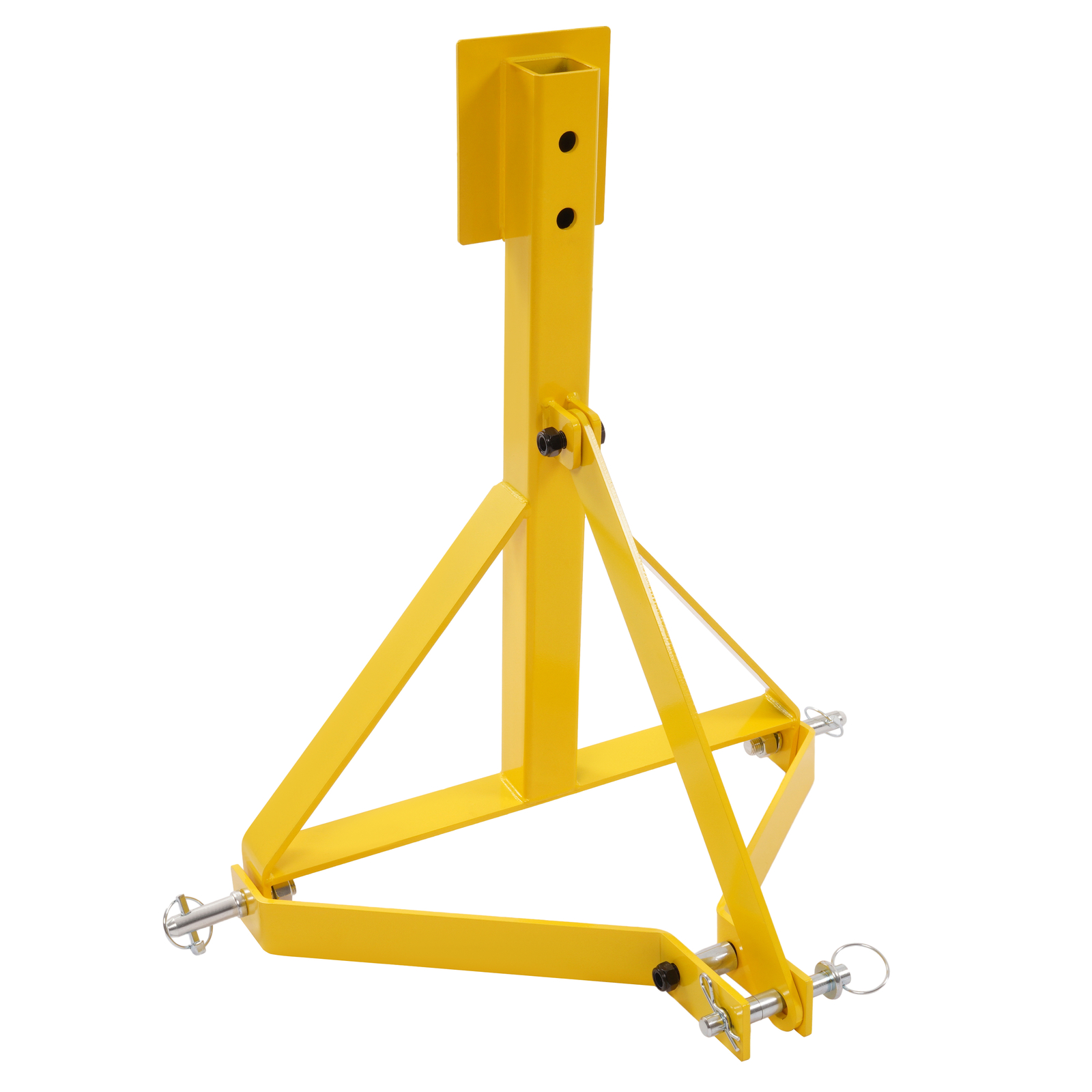 Yellow 3-Point Landscape Rock Rake Garden Tool For CAT 1 Tractors Hookup 5 FT