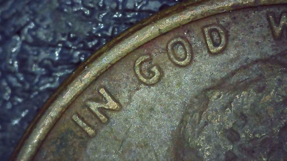 1978 D Lincoln Penny error filled mintmark