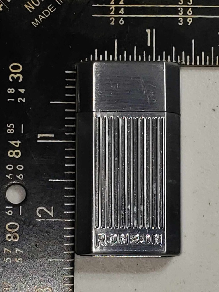 Ronson Jet Lite Butane Refillable Lighter Chrome