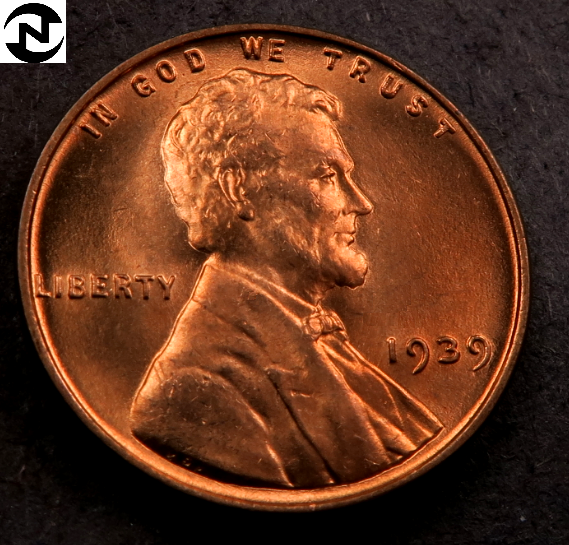 1939 Lincoln Wheat Penny Cent ~ Gem BU (red)