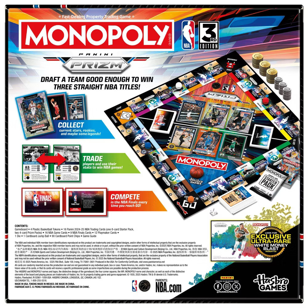 Monopoly NBA Board Game