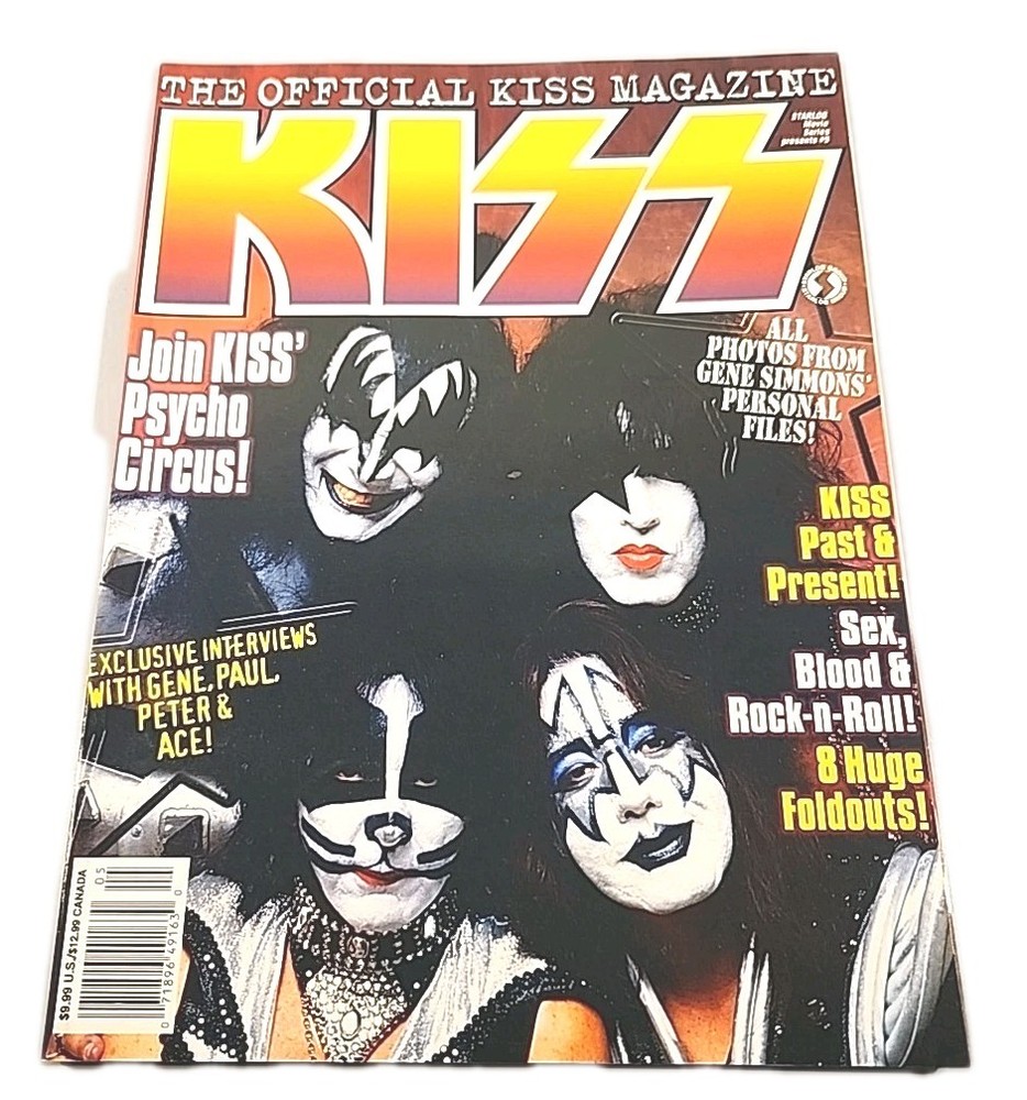 The Official KISS Magazine 1998 Starlog Movie Series #5 with 8 Foldout Posters