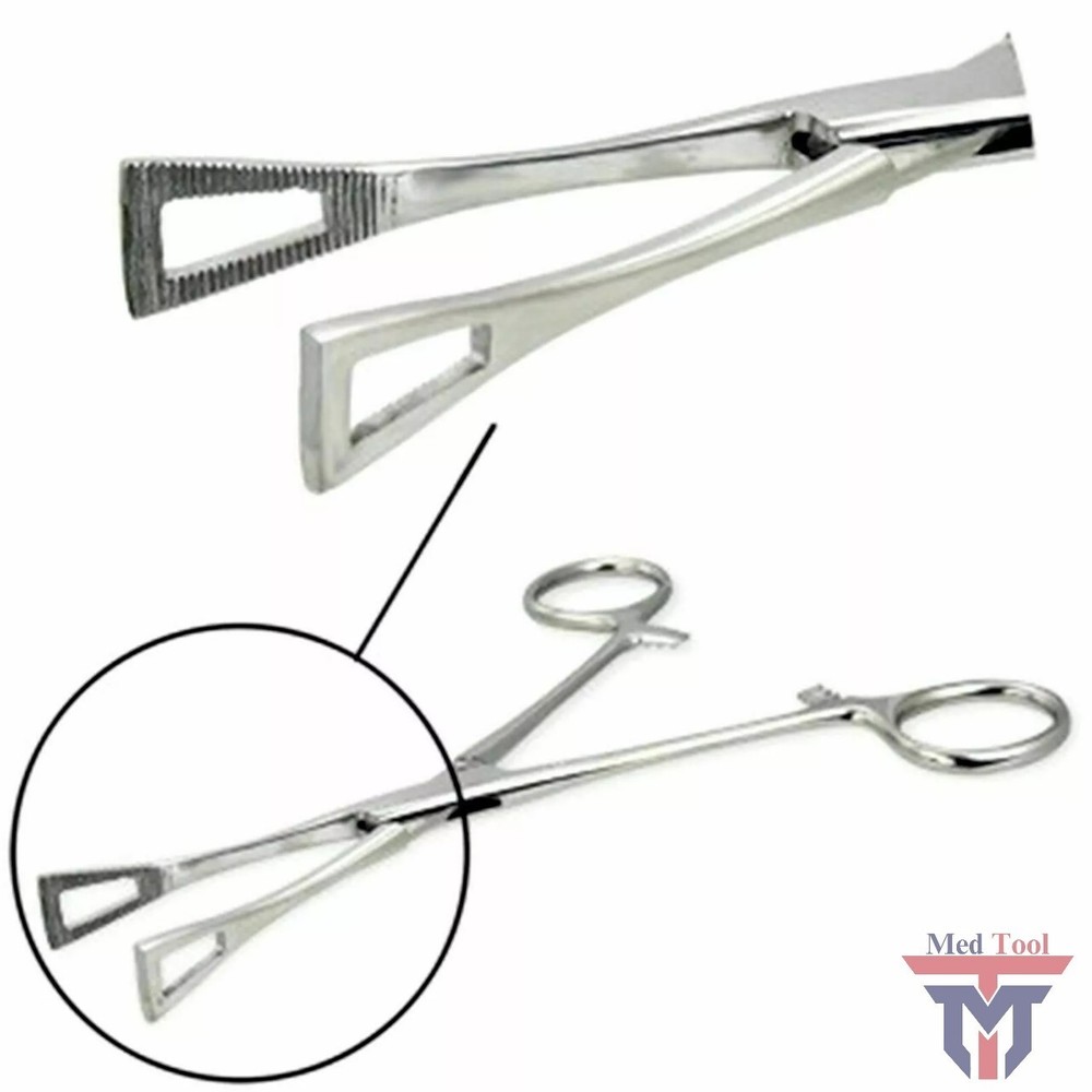New 6" Pennington Forceps Un-Slotted Clamp Standard Piercing Tool