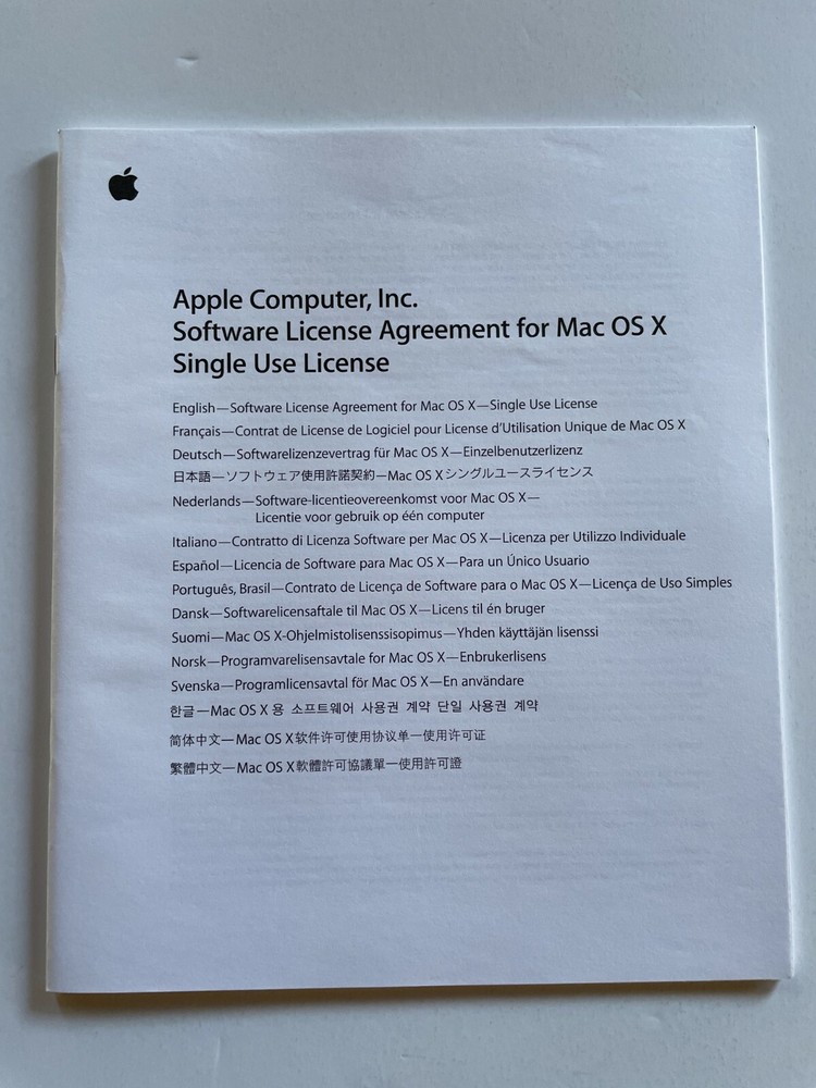 Power Mac G5 User's Guide includes everything, stickers, panther intro, set up