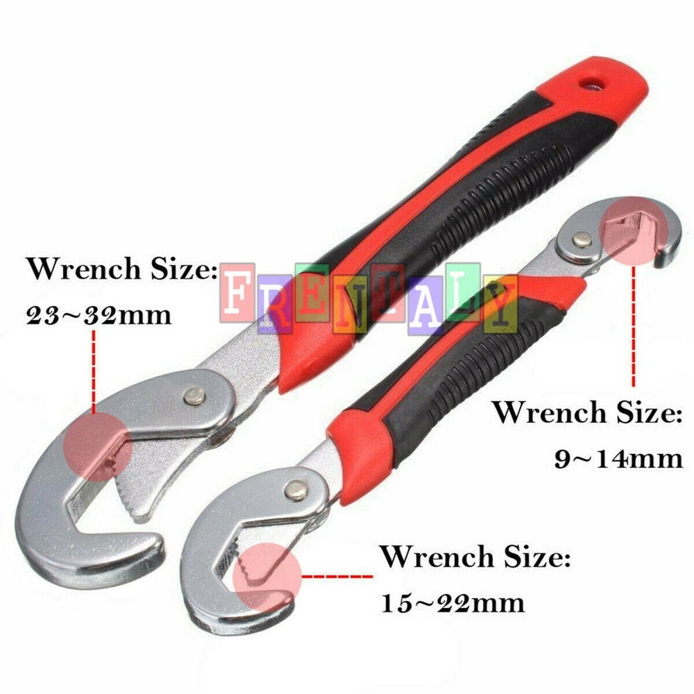 2PC Snap'N Grip 9-32mm Adjustable Wrench Spanner Universal Quick Multi-functIon