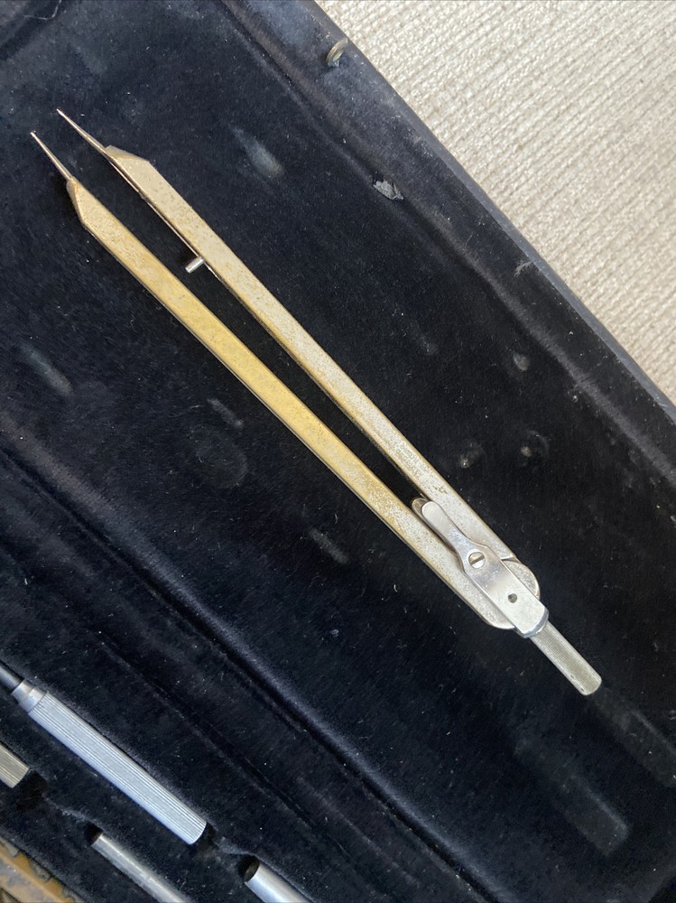 Antique Anker precision compass Technical Architect Cased drawing set