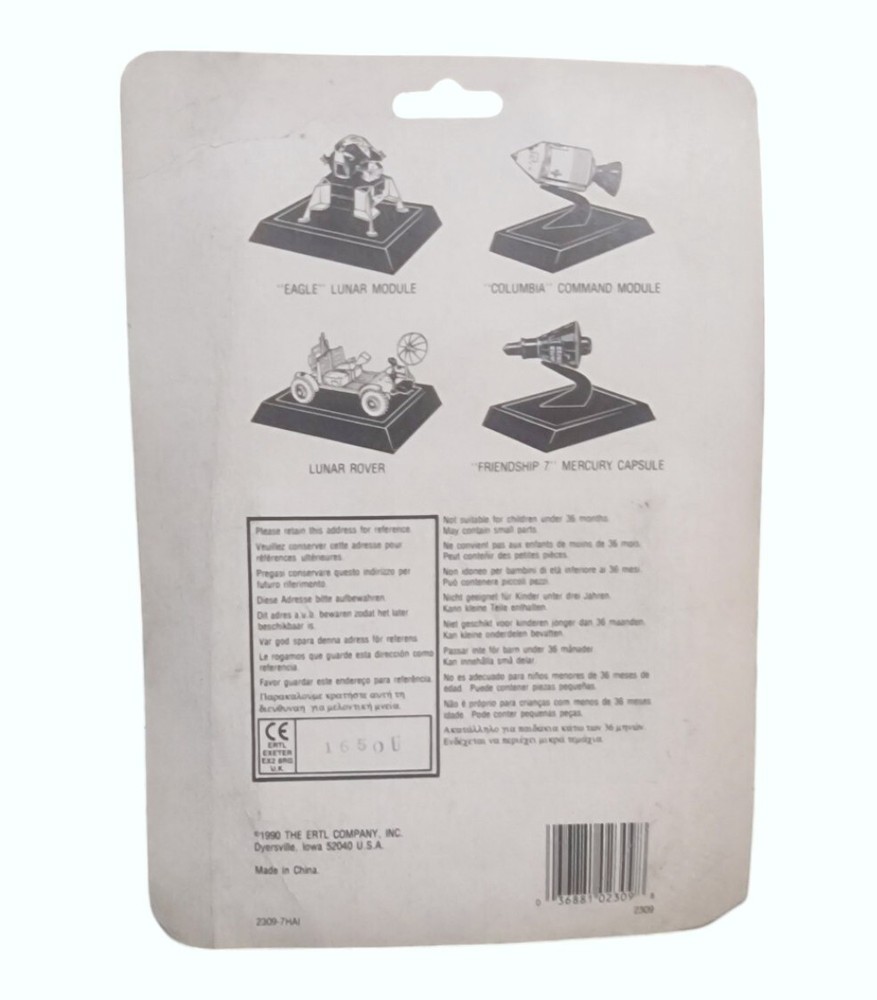 Space : Friendship 7, Eagle Lunar module, Columbia command module diecast set
