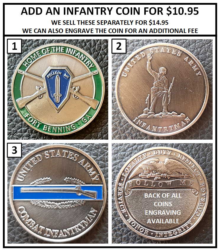 MC-NICE: ARMY Combat Infantryman's Badge of Glory ALL UNITS PERSONALIZED