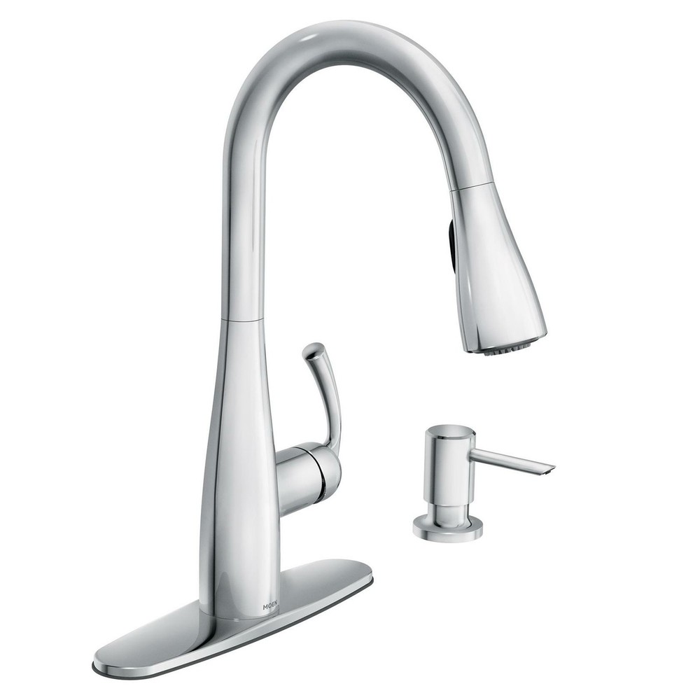MOEN Essie 87014 Single-Handle Pull-Down Sprayer Kitchen Faucet with Reflex and