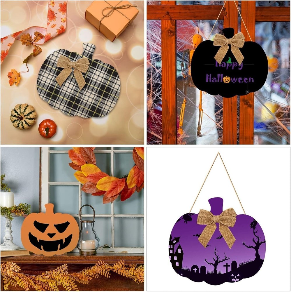 Blank Pumpkin Shape Cutouts for DIY Crafts