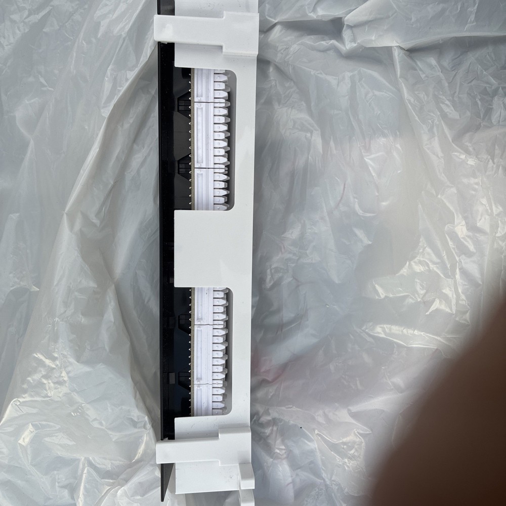 NEW CAT5e 12 Port Patch Panel RJ45 110 Network Mini Surface Wall Mount Bracket