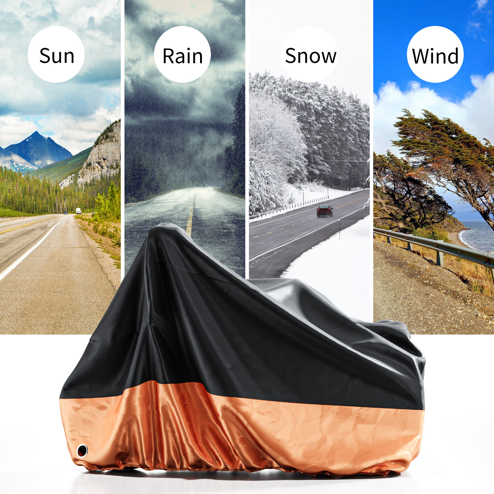 MOPHOTO Bike Cover Adult Tricycle Cover Waterproof Anti-UV Bicycle With CarryBag