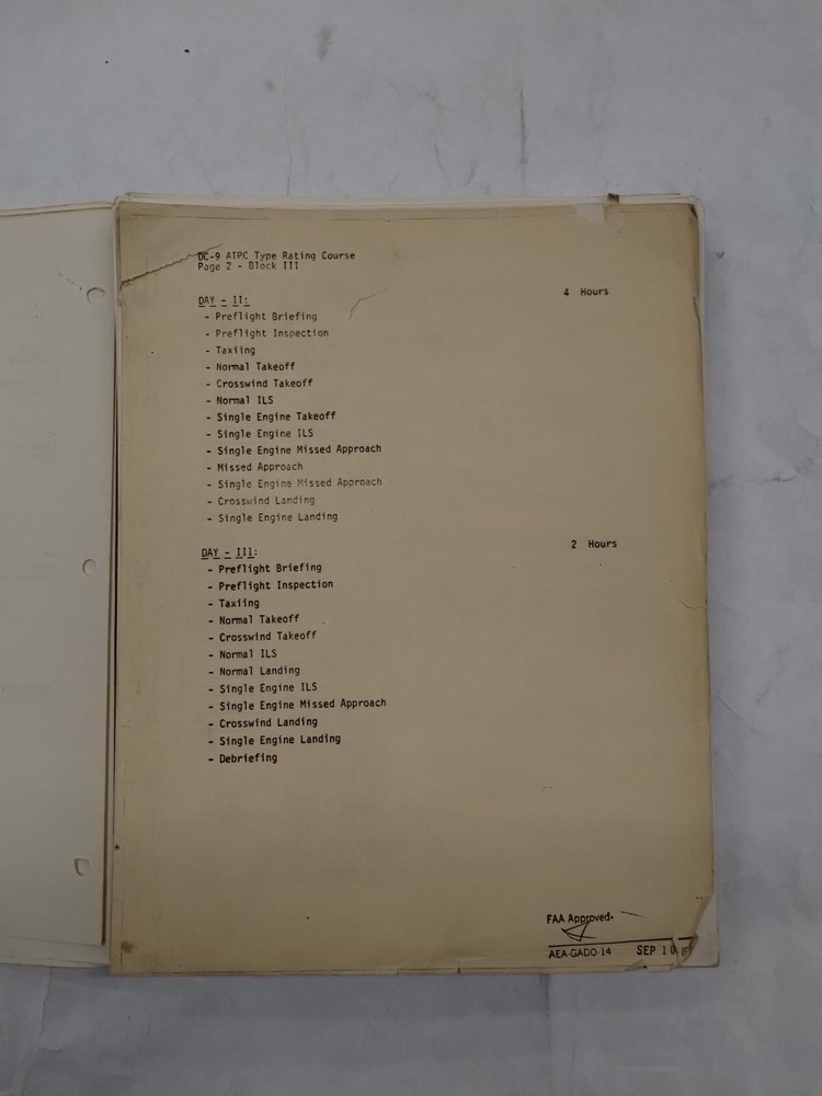 Trans World Airlines Convair 880 Maintenance Study Guide-Original
