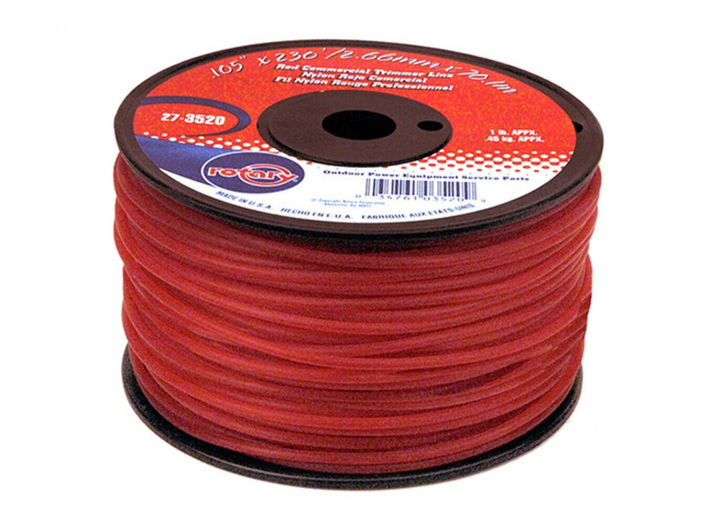 Weed Wacker String Trimmer Line .105 1Lb Spool Red Commercial
