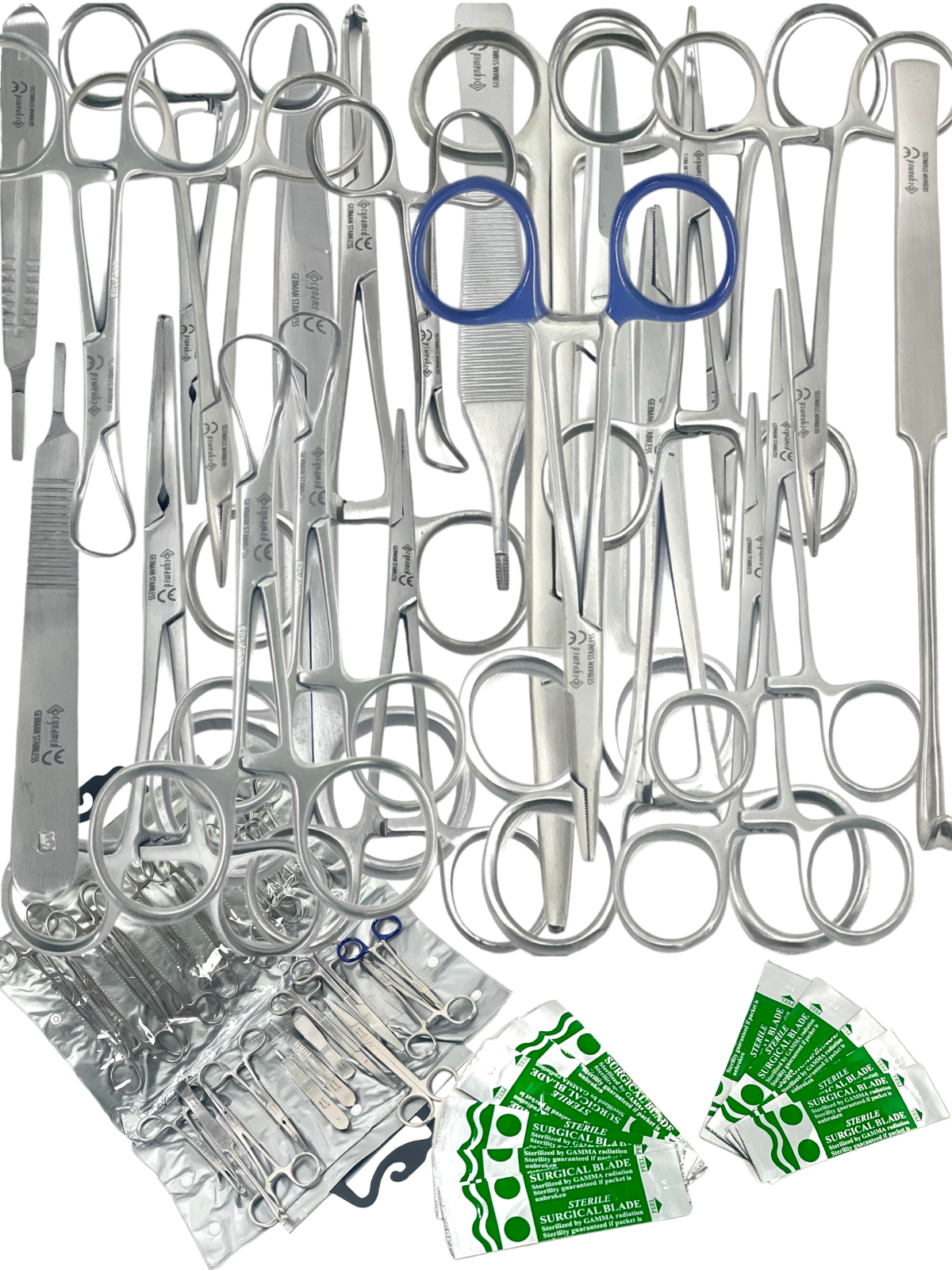 PREMIUM GERMAN 82 PCS GENERAL SURGERY SPAY PACK SURGICAL DENTAL INSTRUMENTS KIT