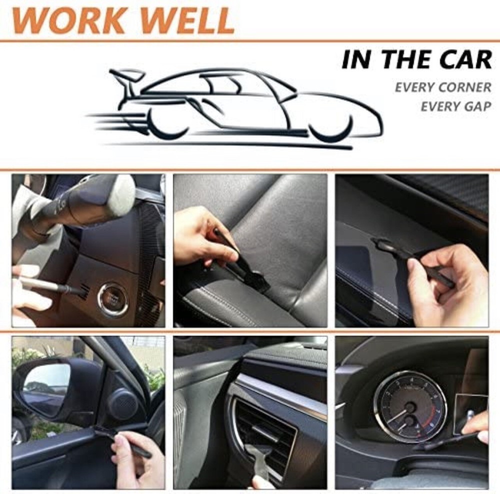 6PC Anti Static Brushes Computer Keyboard Laptop Electronics Dust Cleaning Brush