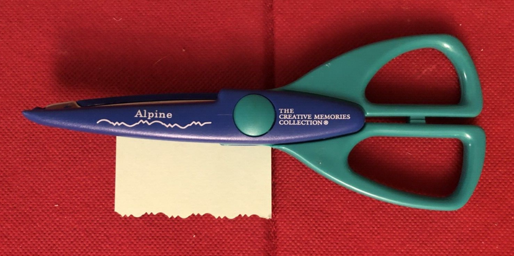Creative Memories ALPINE Decorative Edge Scrapbooking Scissors