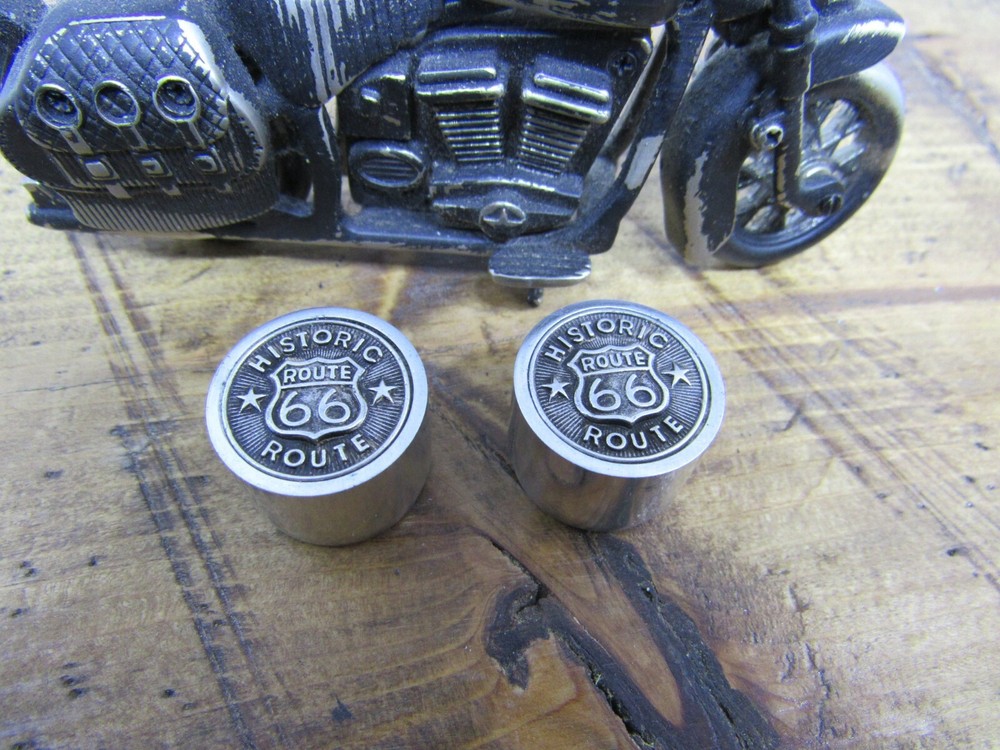 Route 66 Volume/tone guitar control knobs aluminum sides.