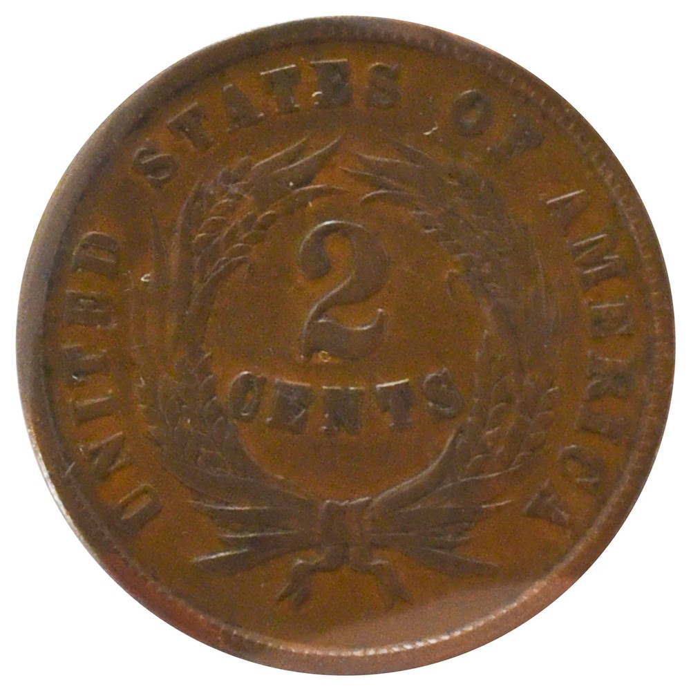 1864 Two Cent Piece "Large Motto" (VF)