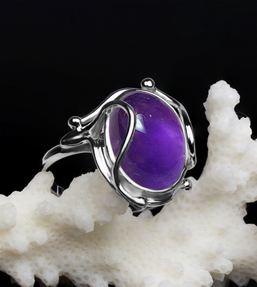 925 Silver Oval 12×16 mm Bezel Ring Blank – Cabochon Setting Base