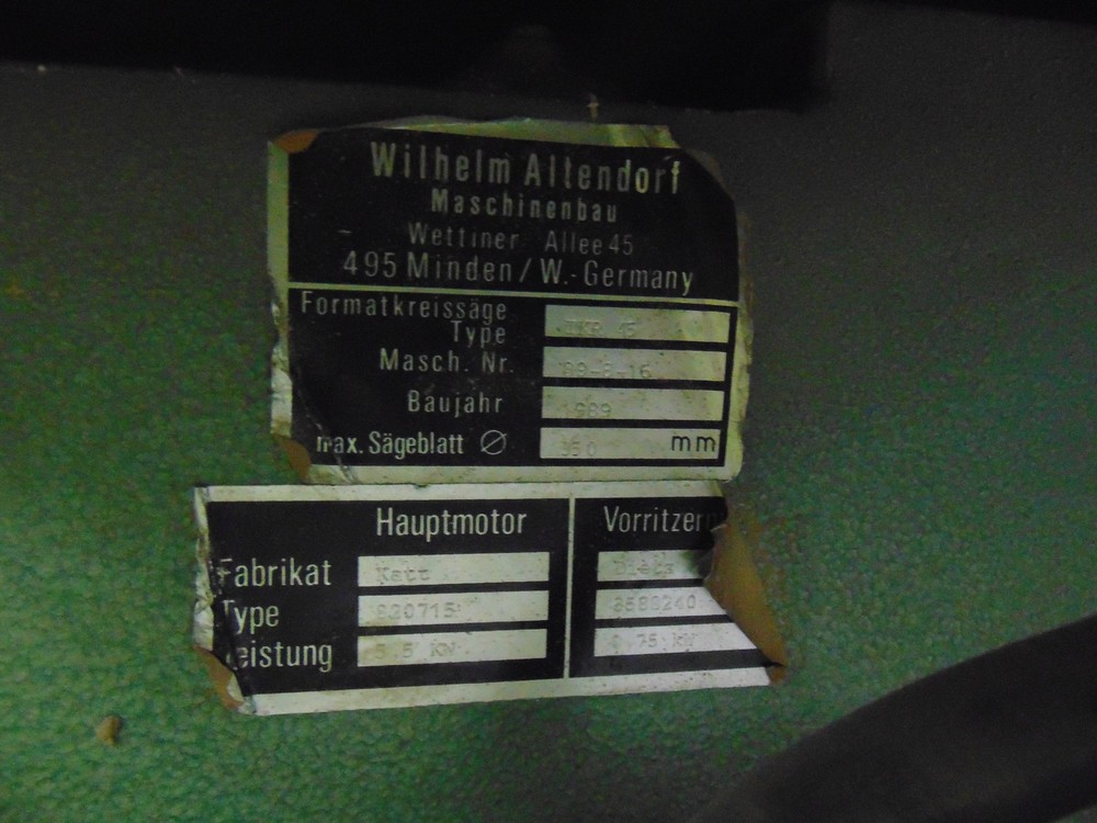 Panel Saw - 77" x 73" x 39"