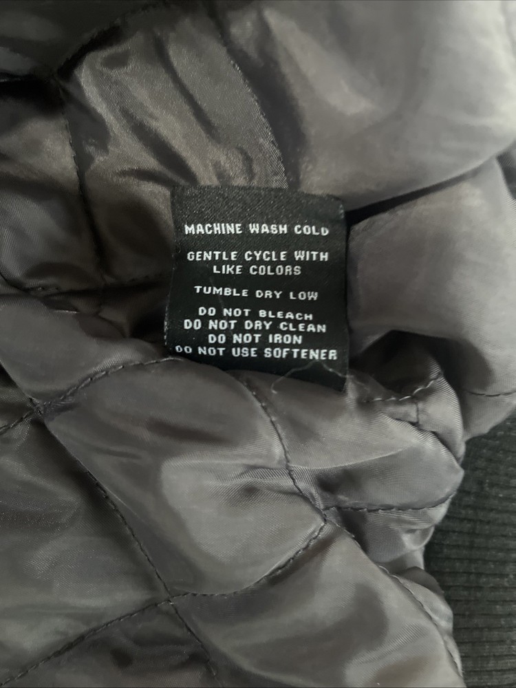 Fossa Apparel Snap-on Bomber Jacket Size Small