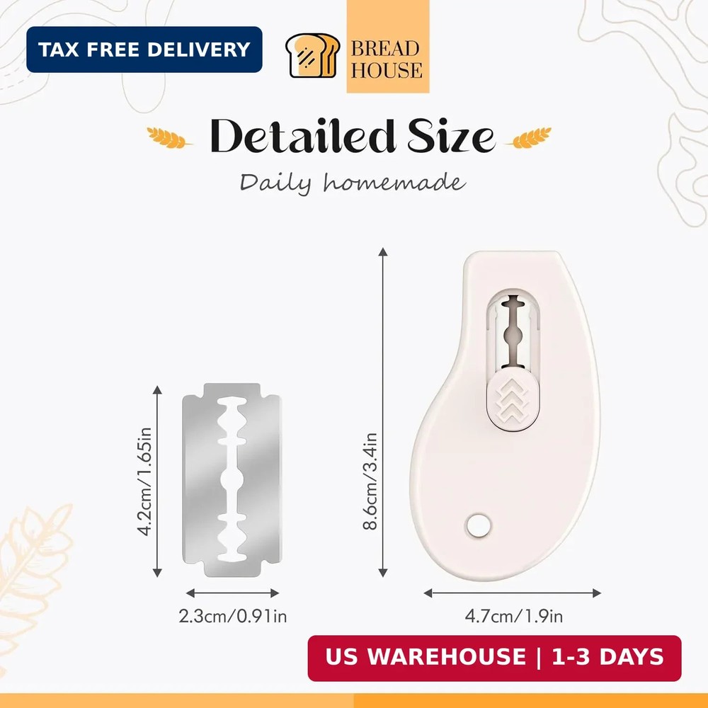Bread Lame Sourdough Scoring Tool, Extractable & Magnetic Bread Scoring Tool, Br