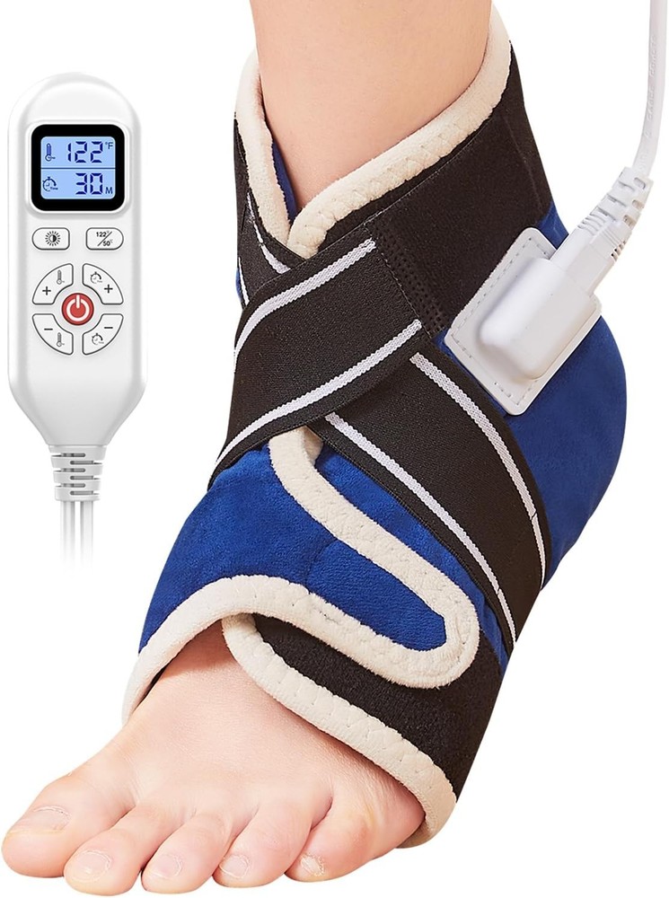 Ankle/Toe/Foot Warmer Full Coverage Heated Foot Wrap 86-158℉ Continuous Setting