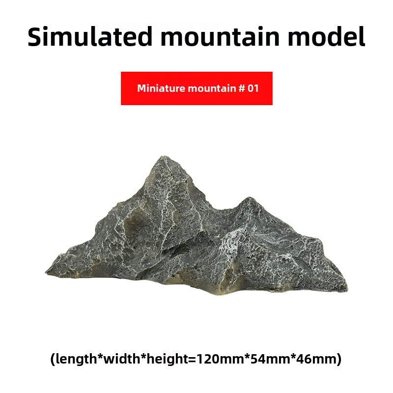 Diorama Mini Mountain Model Realistic Rocks Train Railroad Layout Display Model