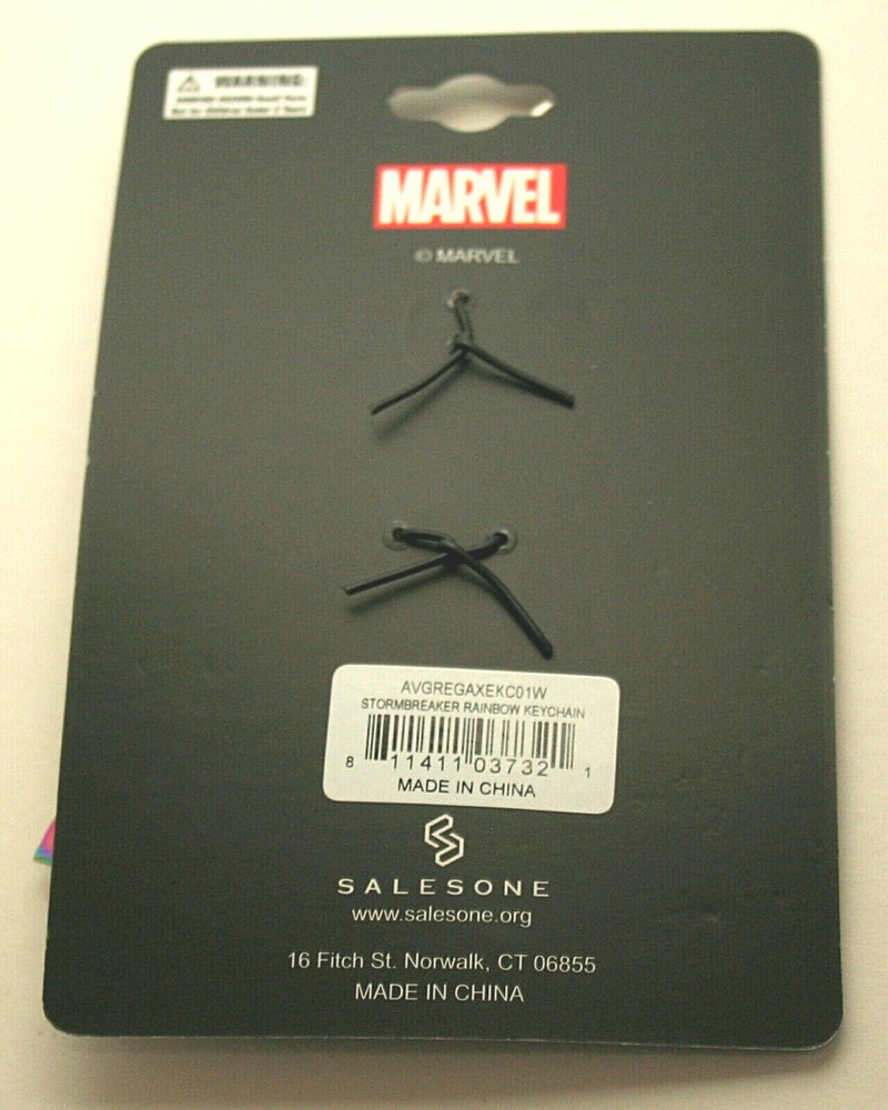 Marvel Comics Mighty Thor Infinity War Stormbreaker Axe Rainbow KeyChain New MOC