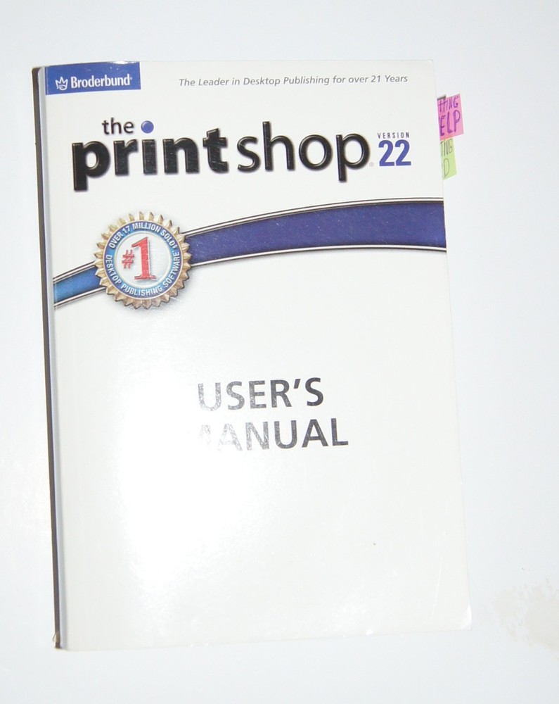 Print Shop Deluxe v22 4 CD Set Box Manual Version 22 Software Windows XP/2000