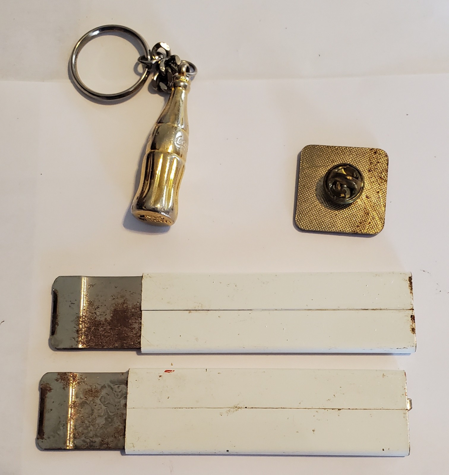 Coca-Cola Vintage "Coke Is It!" Box Cutters, Vintage Enjoy Coke Pin, & Keychain!