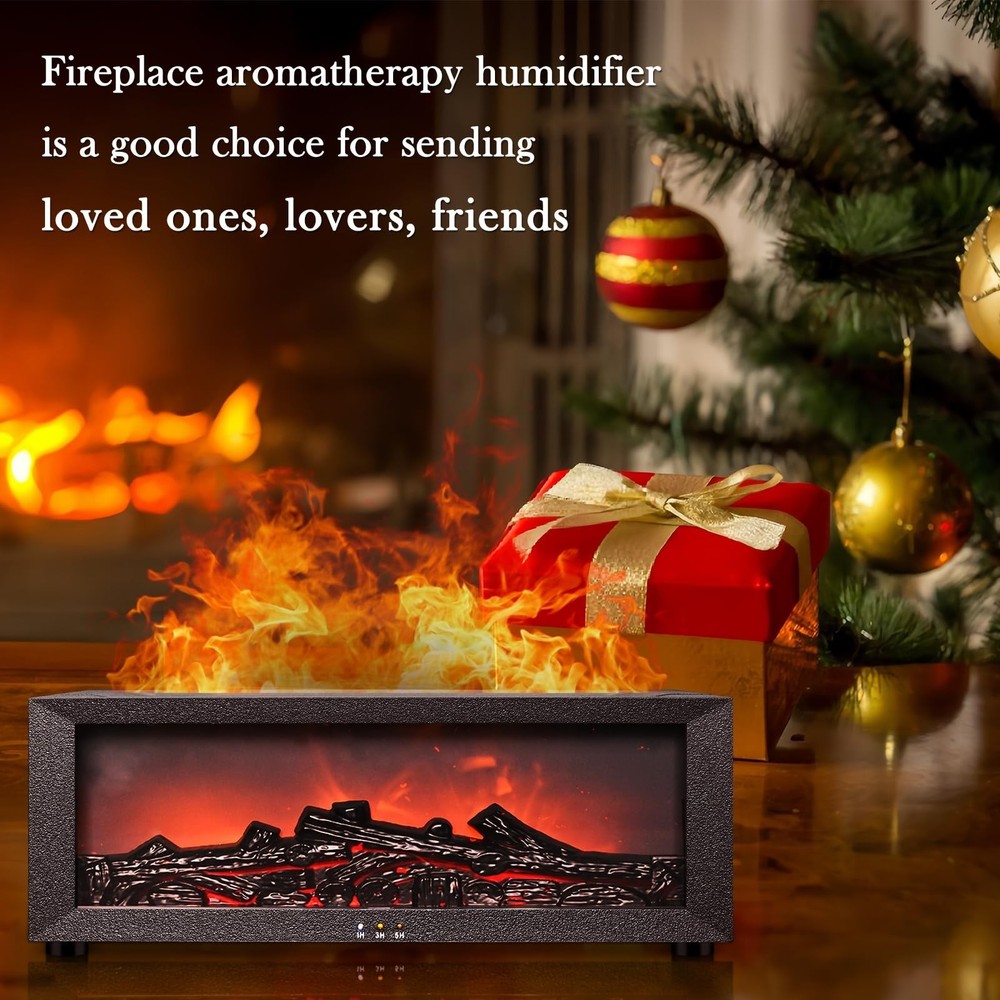 Fireplace Aroma Diffuser with Remote Control - 7 Color Changing LED... Fast Ship