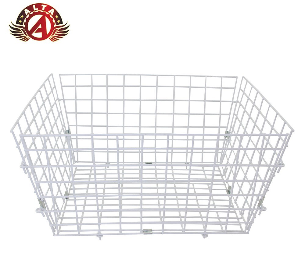 ALTA STEEL REAR WIRE TRIKE BASKET WHITE ADULT TRICYCLE REAR BASKET W/ACCESSORIES