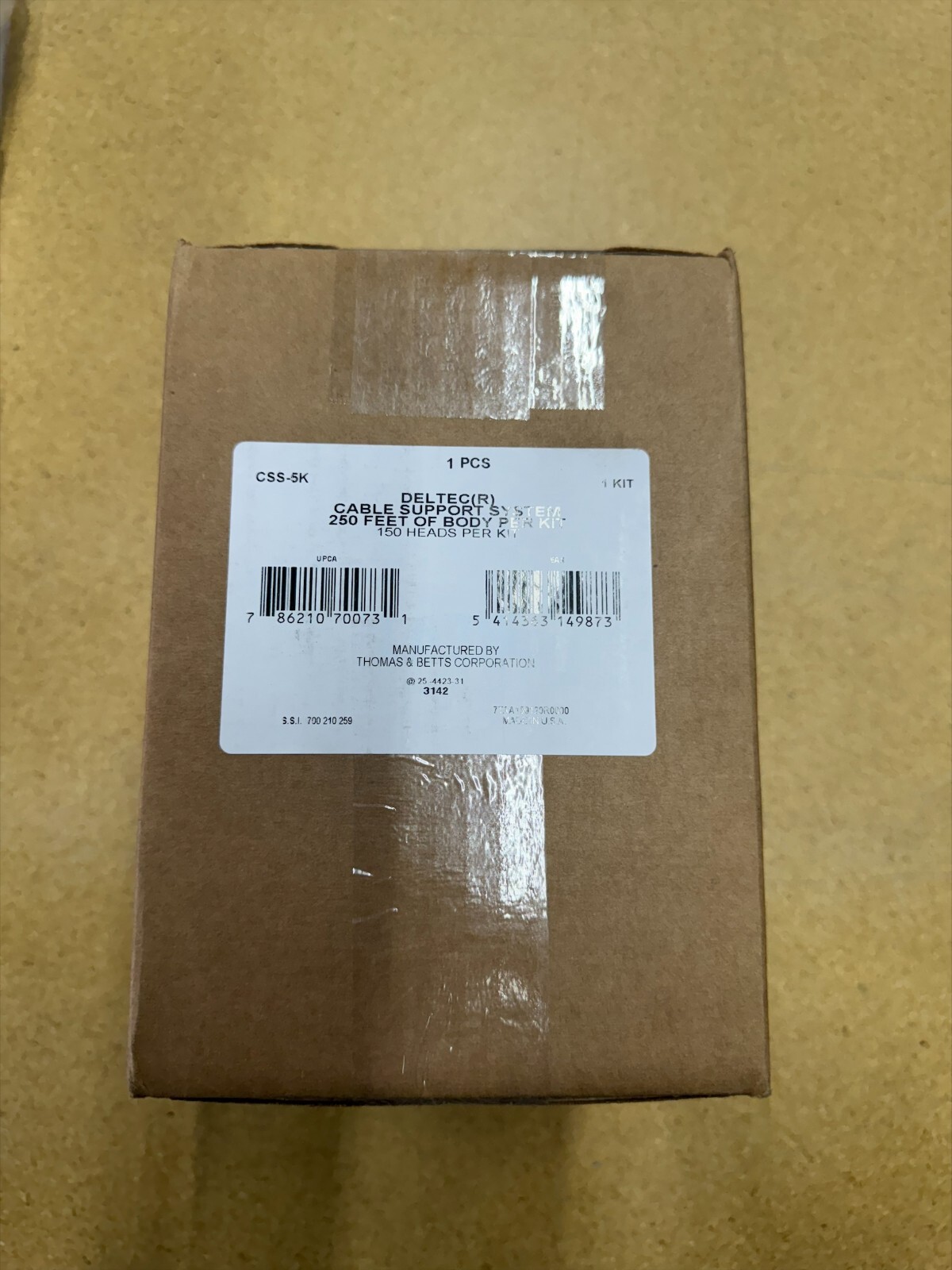 Deltec Cable Tie Straps CSS-5K, 250ft Straps with 150 Locking Heads - 1 Kit