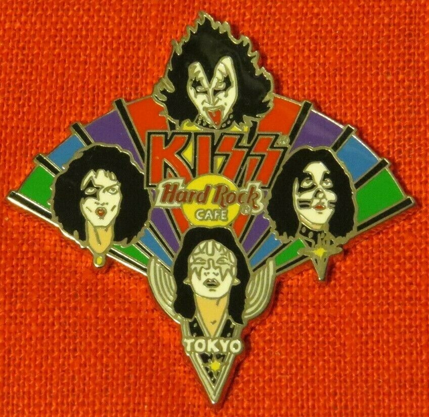 KISS HARD ROCK CAFE GROUP PIN TOKYO, JAPAN Limited to 500 Official 2005