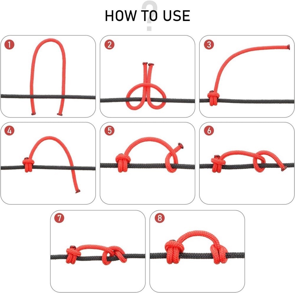 3', 6', 9', 12', 15' - BLUE - D Loop Cir-Cut Rope Material ARCHERY Release BOW