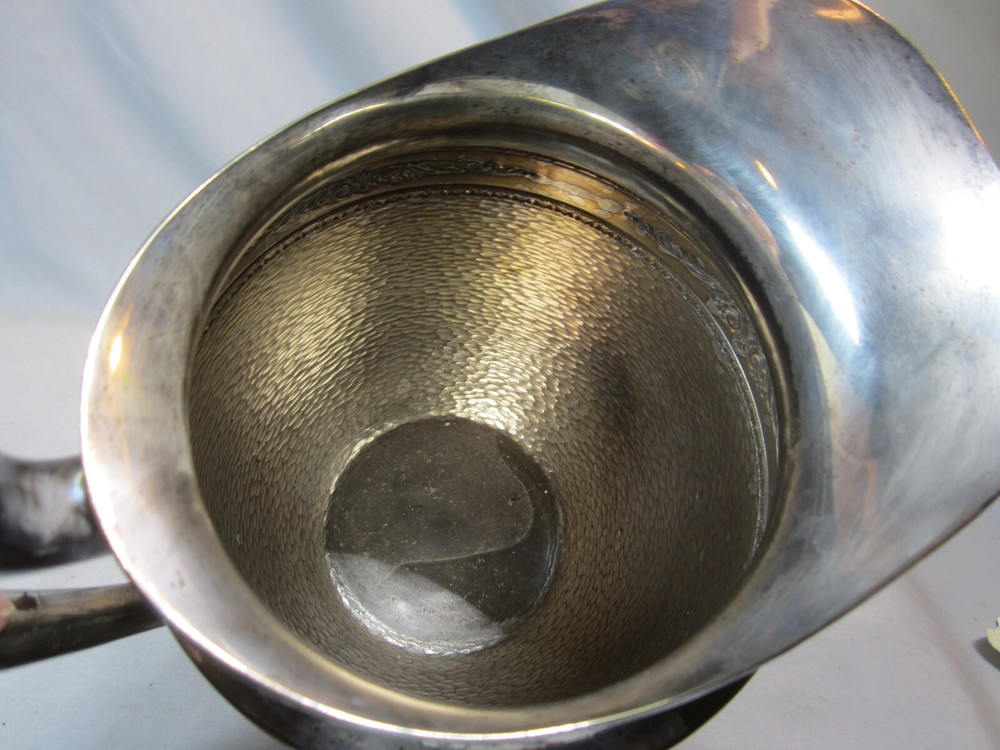 W.M. Mounts Nickle Silver 2 Quart Pitcher