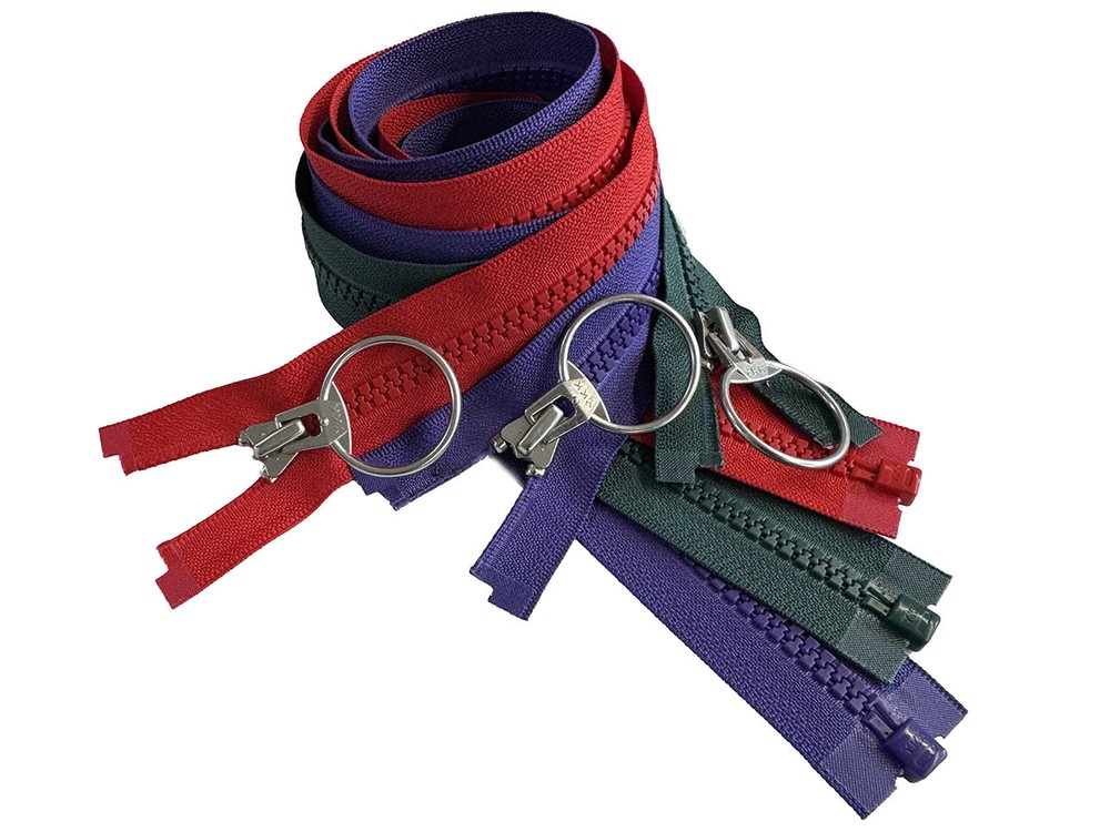 1pc 29 Inch YKK #5 Molded Plastic with U TYPE Ring Pull Jacket Zipper Separating
