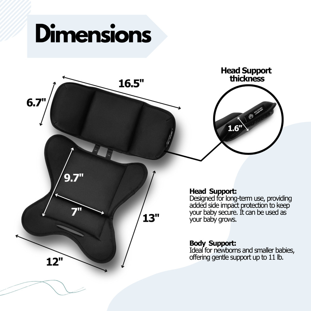 Infant insert And Head Support for Doona stroller USED