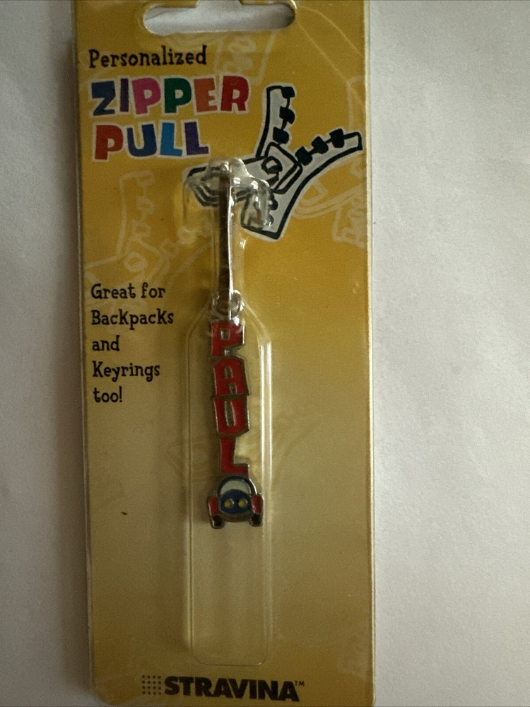 Personalized Zipper pull (PAUL)