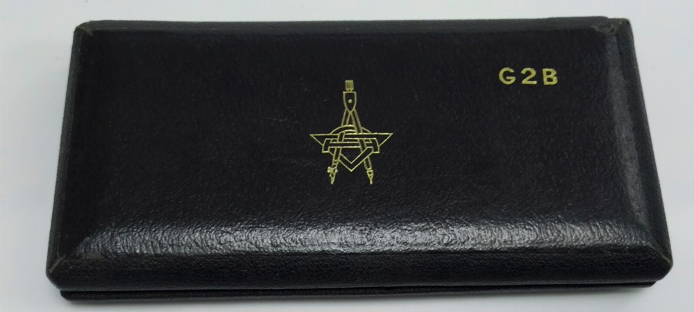Vintage Masonic Masons G2B compass technical drawing set