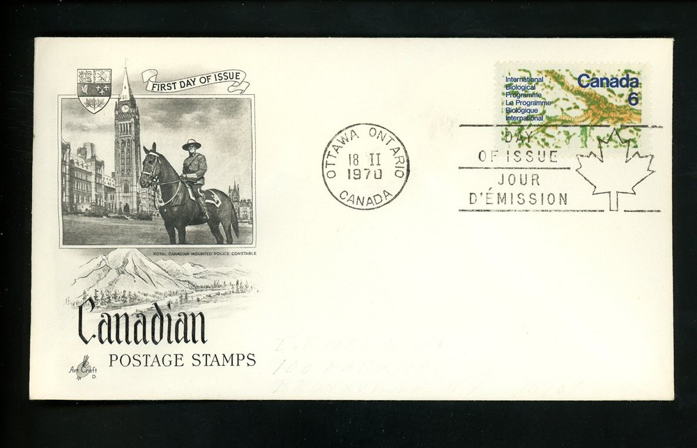 Postal History Canada FDC #507 UN Biological Program 1970 Artcraft