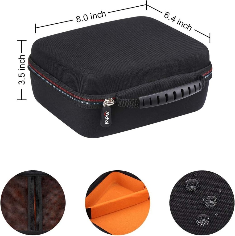 Compact Zippered Hard Case for Square Terminal & Printer Paper - 4 Compartments