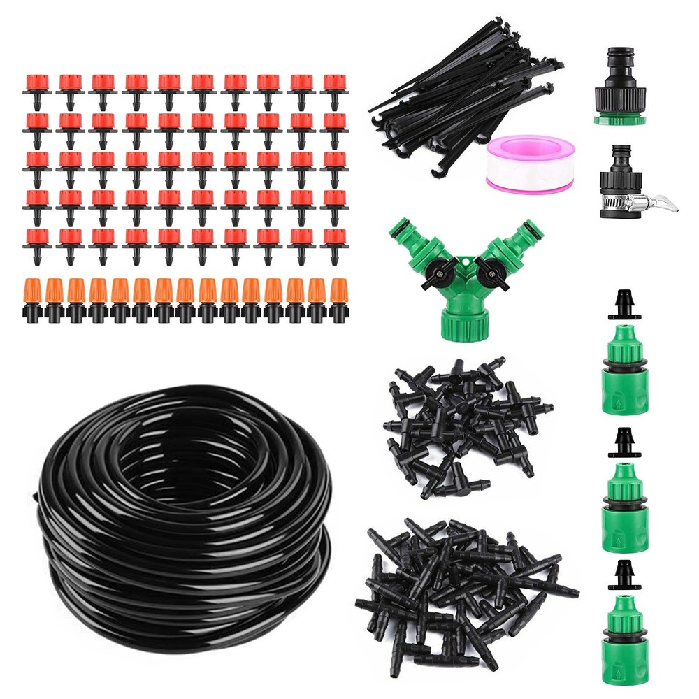 164FT Drip Irrigation Kit Automatic Garden Watering System for Lawn & Patio