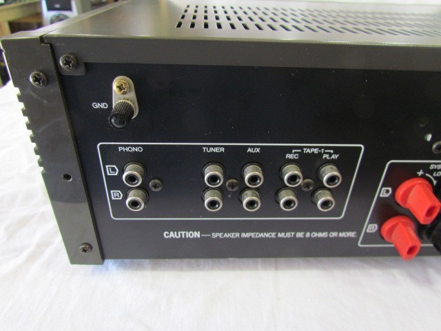 Sansui Integrated DC Servo Amplifier A-7 Silver Face -Tested -Working-VERY CLEAN