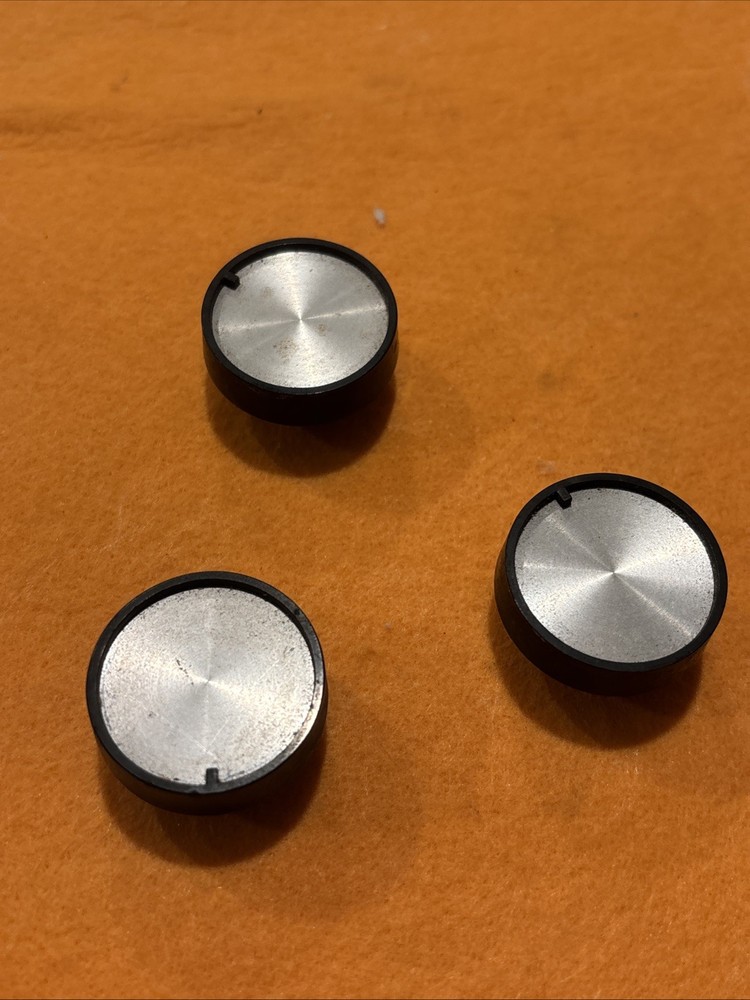 3 Vintage Radio Knobs