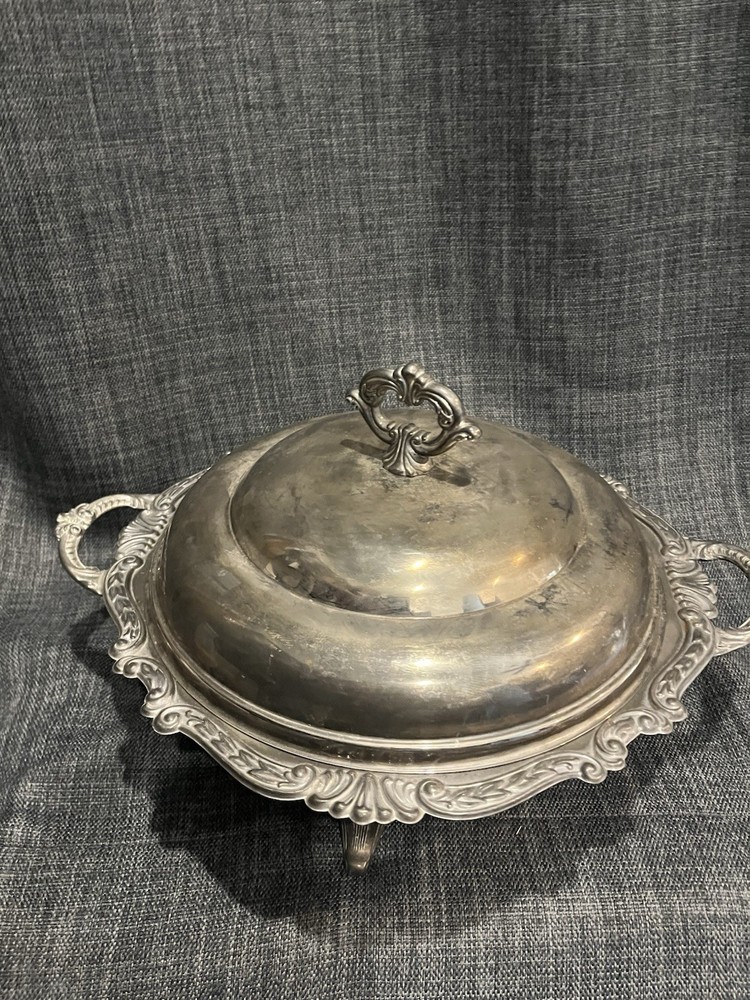 Vintage Silver Plated Serving Dish